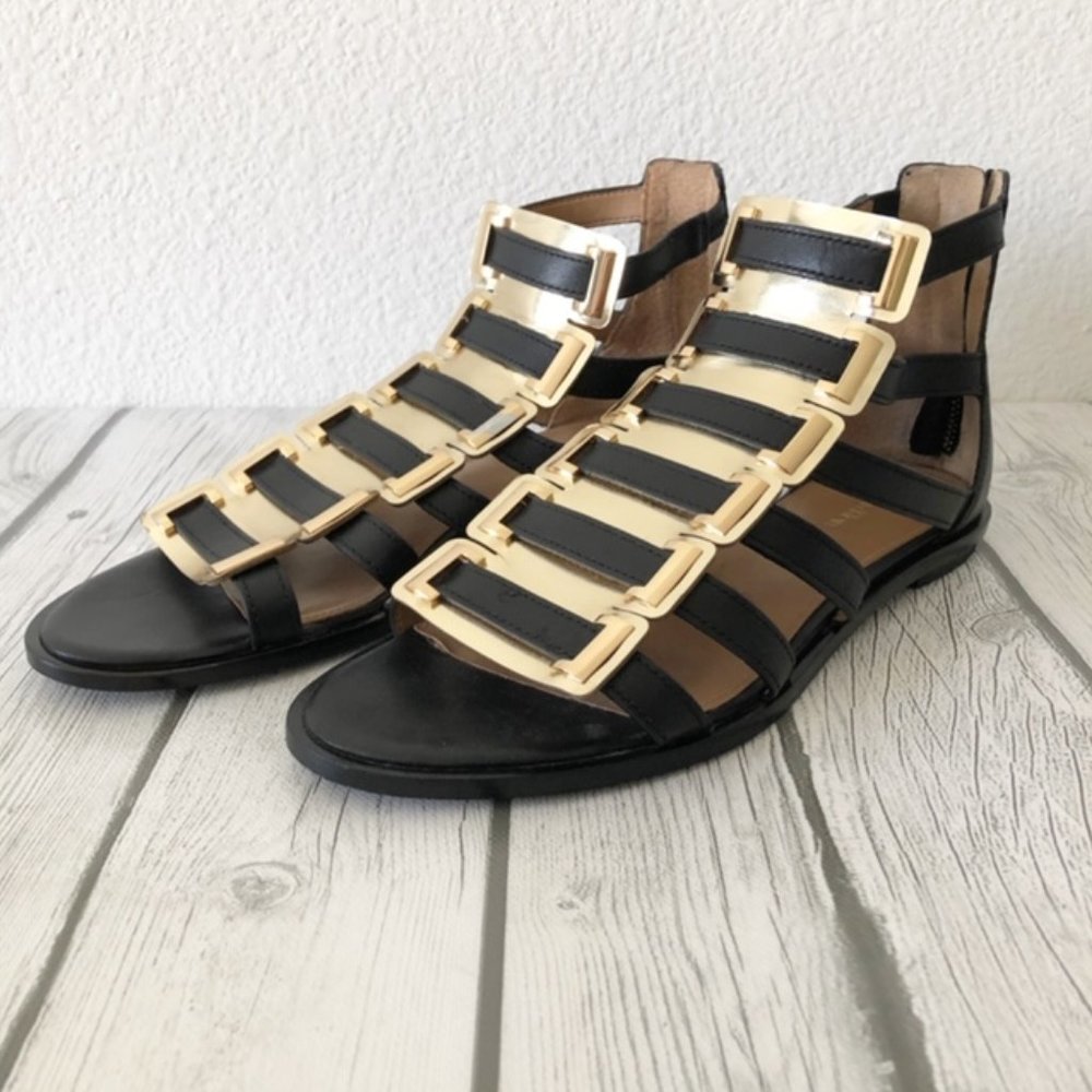 CALVIN KLEIN Undina Leather Gladiator Sandal 8M